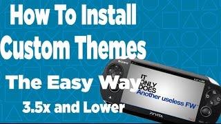 How To Install Custom Themes On Your PS Vita 3.5x and Lower The Easy Way