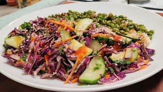 Sweet & Spicy Rainbow Edamame Rice Bowls|| Kendra'sCookingTyme