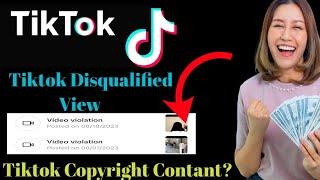 Tiktok after monitizetion problem || video disqualified from creativity program beta monitize