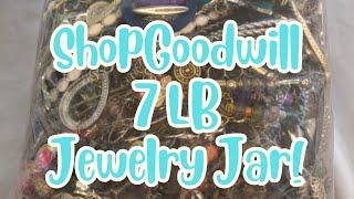 ShopGoodwill 7lb Costume Jewelry Jar Mystery Unboxing!