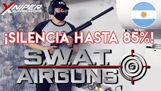 EL MEJOR SILENCIADOR PARA RIFLES PCP - XNIPER SUPPRESSORS - BY SWAT AIRGUNS - RIFLE AIRE PCP CAZA