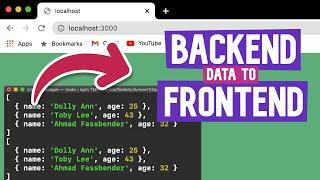 Get Data from Backend (NodeJS) to Frontend