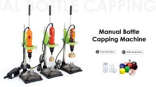 How to use manual bottle capping machine