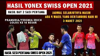 HASIL YONEX SWISS OPEN 2021 DAY 2/R32 SESI 1, Pramudya / Yeremia Menang | BADMINTON SWISS OPEN 2021