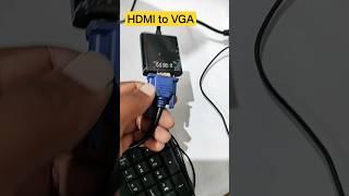 VGA Port Not Working Plug in HDMI to VGA Converter#macnitesh#2023shorts#display#VGA#hdmi