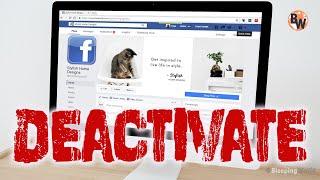 How to Deactivate Facebook Account [PC]