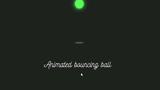Bouncing ball animation css only || CSS tutorial