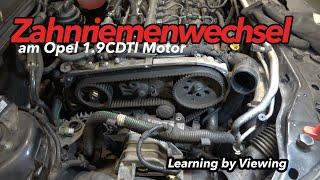 Zahnriemenwechsel Opel 1.9CDTi (Z19DTH) | Vectra C | Learning by viewing