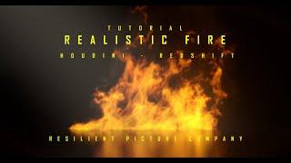 TUTORIAL - REALISTIC FIRE - HOUDINI - REDSHIFT