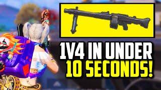 MG3 1V4 IN UNDER 10 SECONDS!! (SO OVERPOWERED) | PUBG Mobile