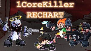 (FNF) 1CoreKiller RECHART (Download available! BF, PICO & HANK UNIQUE CHARTS!)