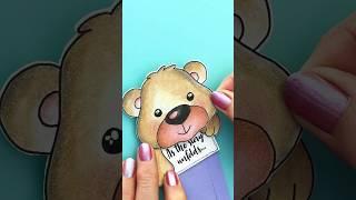 DIY cute BEAR bookmark  Simple Paper Crafts 