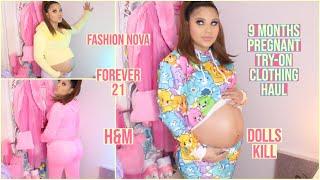 Try on Haul with 9 month belly