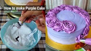 Pretty Purple Birthday Cake  | Birthday Cake Design | new cake design | Birthday Cake Making