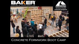 Concrete Formwork Boot Camp