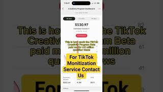 How To Earn money From TikTok Creativity Program Beta ( CPB) earn money from  Tiktok