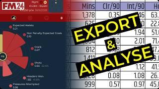 FM24 Guide: How to Export & Analyse Data | Moneyball Clinic | Football Manager 2024