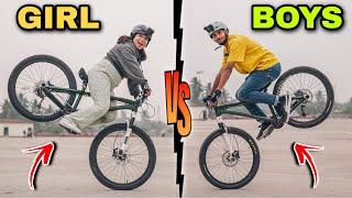 EPIC MTB STUNT BATTLE | Girls vs Boys - Who Will Win?