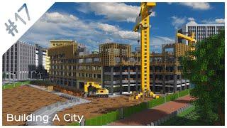 Building A City #17 (S2) // Construction Site // Minecraft Timelapse