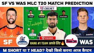 SF vs WAS Dream11, SF vs WAS Dream11 Prediction, San Francisco vs Washington T20 Team Today