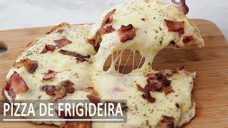 PIZZA DE FRIGIDEIRA FÁCIL E RÁPIDA | PRONTA EM 5 MINUTOS |