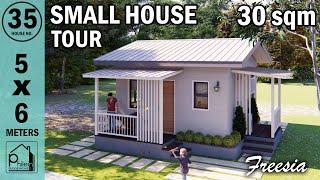 SMALL HOUSE DESIGN 30SQM (5X6 METERS) | 1 BEDROOM