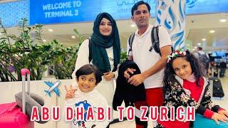 Our Trip to Switzerland || Abu Dhabi to Zurich Flight Experience Vlog ️ @SehrishLuqmanVlogss