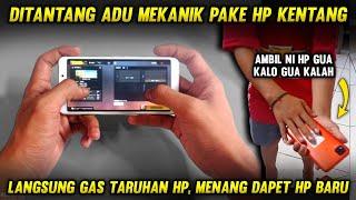 ADU MEKANIK PAKE HP KENTANG !! DITANTANG BY ONE TARUHAN HP SAMA BOCIL SONGONG - GARENA FREE FIRE