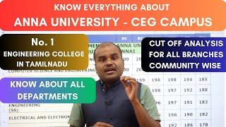 ANNA University CEG | Know Everything | யார் Counsellingக்கு Wait பண்ணலாம் |CUT OFF for all branches