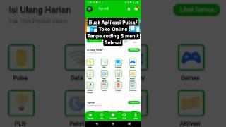 Bikin Aplikasi PPOB & Toko Online Dalam 5 Menit! Tanpa Koding, Tanpa Ribet!  #tutorial