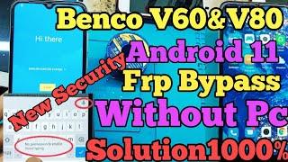 Benco V60 Frp bypass New methord Benco V80 Frp Bypass || Android 11 New security Final Solutio ️