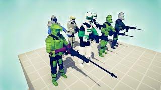 THE CLONE WARS vs 100x UNITS v3 - Totally Accurate Battle Simulator TABS