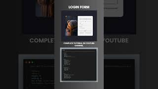 Login Form with html & css #html #css #coding #programming