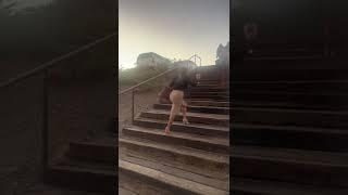 High Heels On Stairs With Wine Fail! #FunnyVideos #Shorts