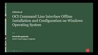 OCI Command Line Interface (CLI) Installation on an Offline Windows Instance