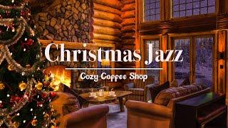 Рождество в уютной кофейне 4K  Джазовая музыка для отдыха, учебы и работы