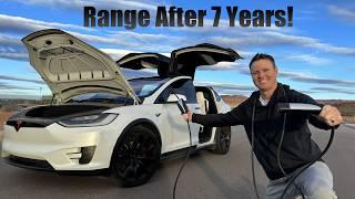 Wie viel Reichweite hat ein Tesla Model X nach 7 Jahren?