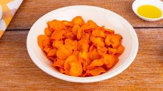 CARROT CHIPS: delicious and crunchy to make in the oven!