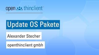 openthinclient - Update OS Pakete