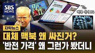 '관세 직격탄' 애플 맥북 에어…반전 가격표, 이유는? (자막뉴스) / SBS