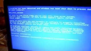 2gb ddr2 667mhz Patriot Laptop Ram, blue screen with bad_pool_header Error Solved