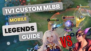 How To Play Custom 1v1 In Mobile Legends Bang Bang | New 2023 Interface Change Update