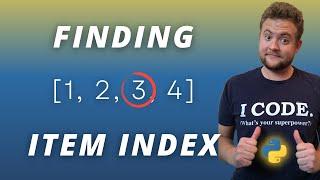 How To Find Index Of Item In List Python