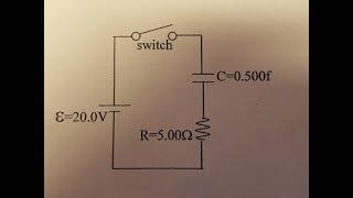 RC circuit problem. Chaffey College. Physics 46. Lab hwk RC-1 and RC-2