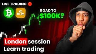 Live-Trading: 20K zu 100K Challenge | XAUUSD & Bitcoin | 7.02.2025