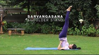 How to do Sarvangasana - Shoulder Stand Yoga Pose