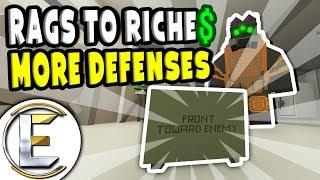 MORE DEFENSES | Unturned Roleplay Rags to Riches Reboot #17 - LIFE IS HARD (RP)