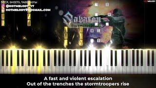 SABATON - Stormtroopers piano karaoke cover lyrics