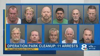 11 men arrested for exhibiting, soliciting lewd acts in Hillsborough Co. public parks