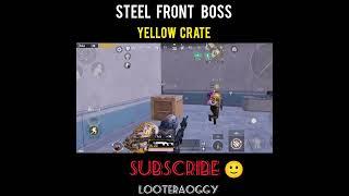 Steel Front Boss !! metro royale yellow crate Free ||  yellow Crate #shorts #metroroyal